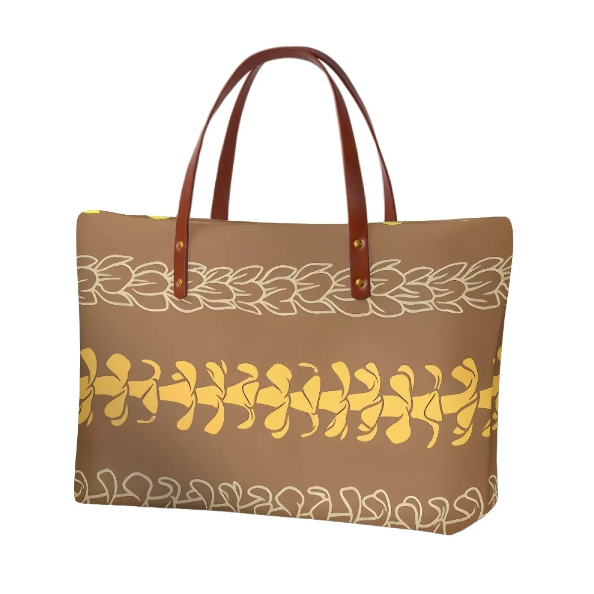 Custom Puakenikeni style Tote Bag Loved by the islanders Custom Logo Kosrae Style Design Shoulder Bag Fashion Womens Tote Bags
