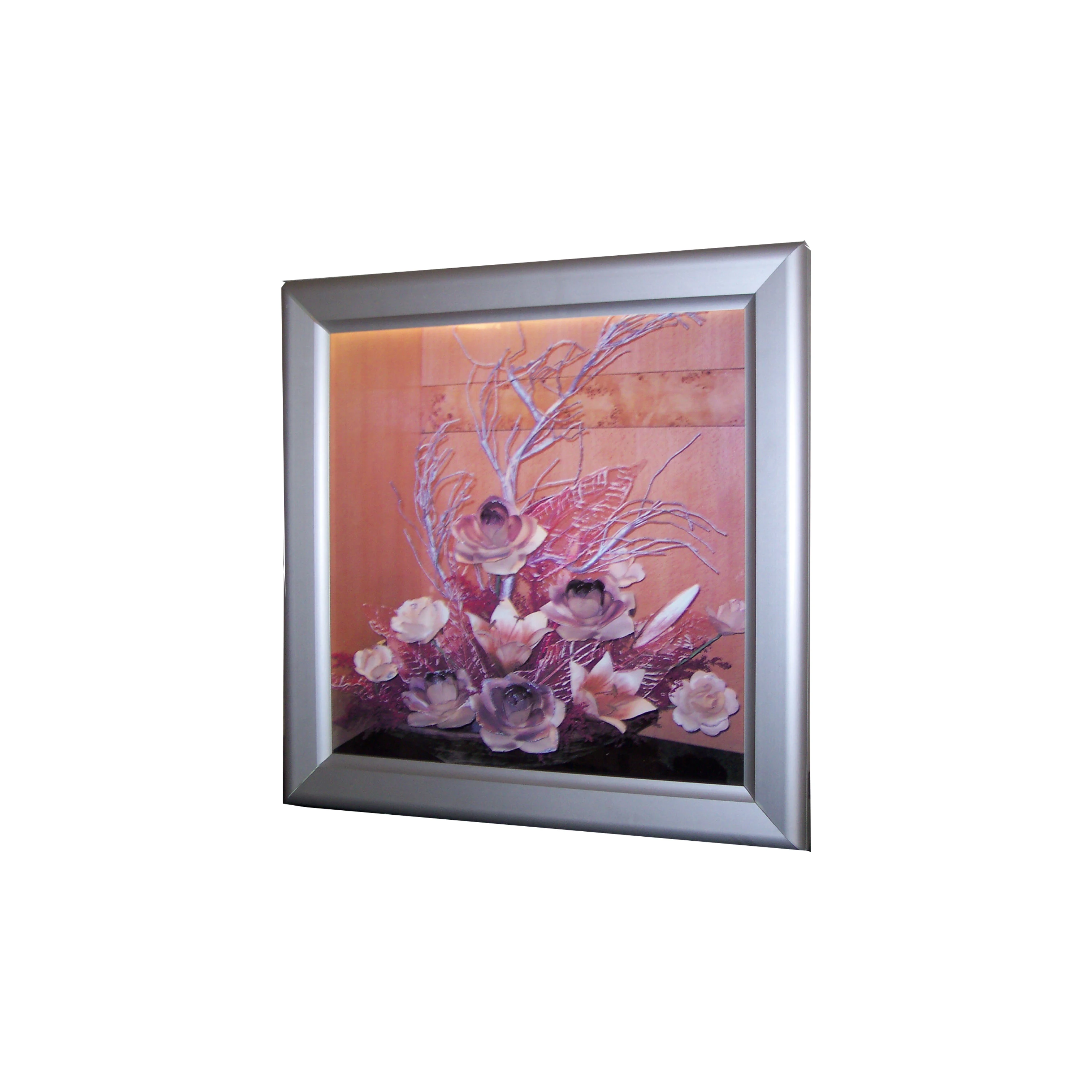 High light easy open snap super slim aluminum picture frame  led light box