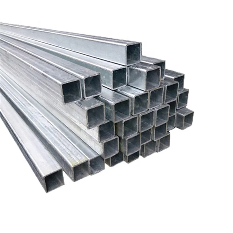 Q195 Low Carbon Steel Hot Dip Galvanized Coating Square Rectangular Tube MS Gi Hollow Section Steel Pipe