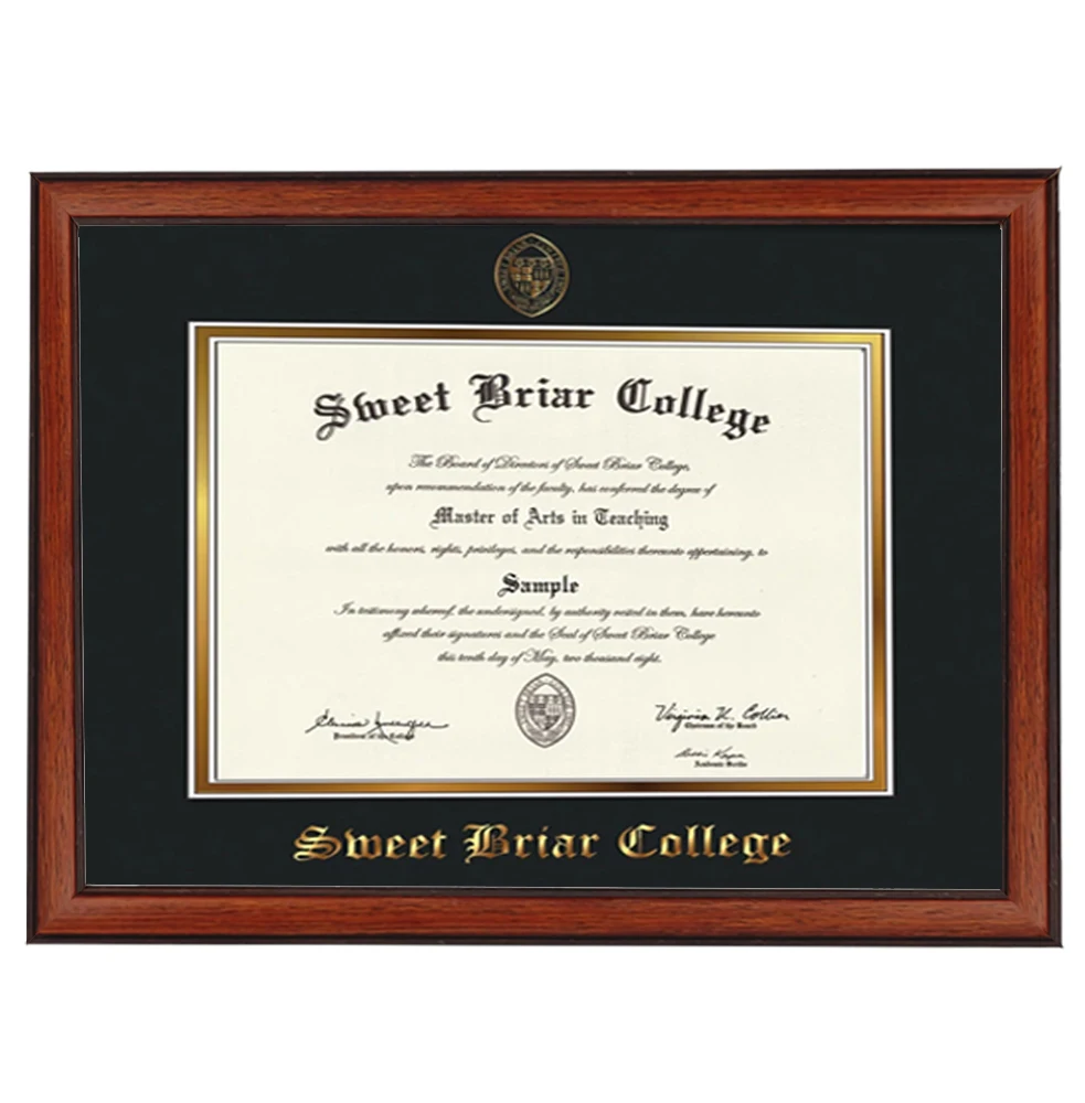 16x20 Brown Wood College Certificate Diploma 11 X 14 Picture Photo Frames With Mat 11X14