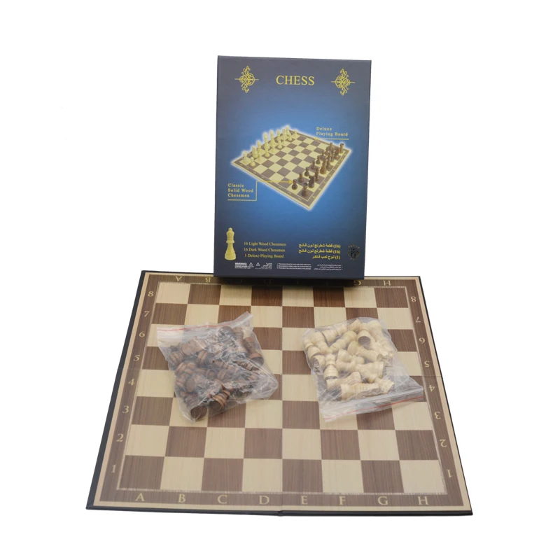 Уникальная деревянная шахматная игра с принтом на заказ, настольные игры для детей