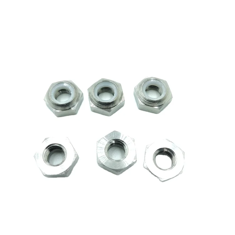 5/16-24  Titanium  hex  flange locking nuts