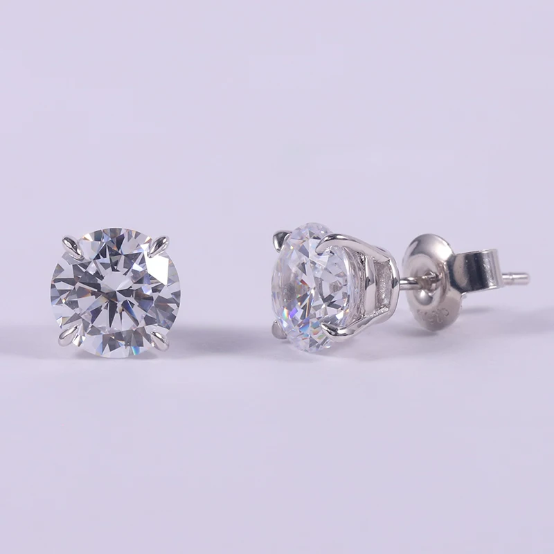 Abiding IGI Certificate CVD HPHT 0.3ct 0.5ct 1ct 2ct DEF VS Lab Created Diamond 9K 10K 14K 18K Solid Gold Earrings Stud Earrings