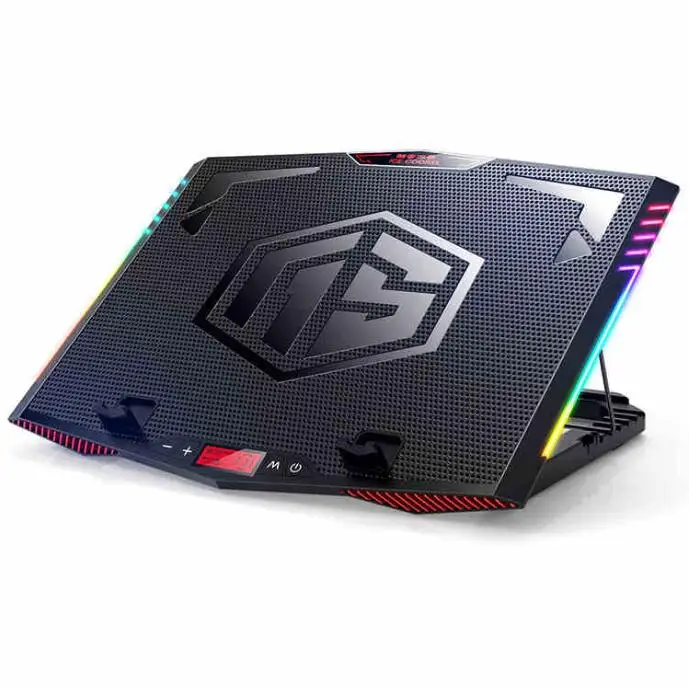 Цветная (RGB) подставка для ноутбука 21 дюймов ноутбука охлаждающая пластина для ПК охлаждающая подставка под ноутбук