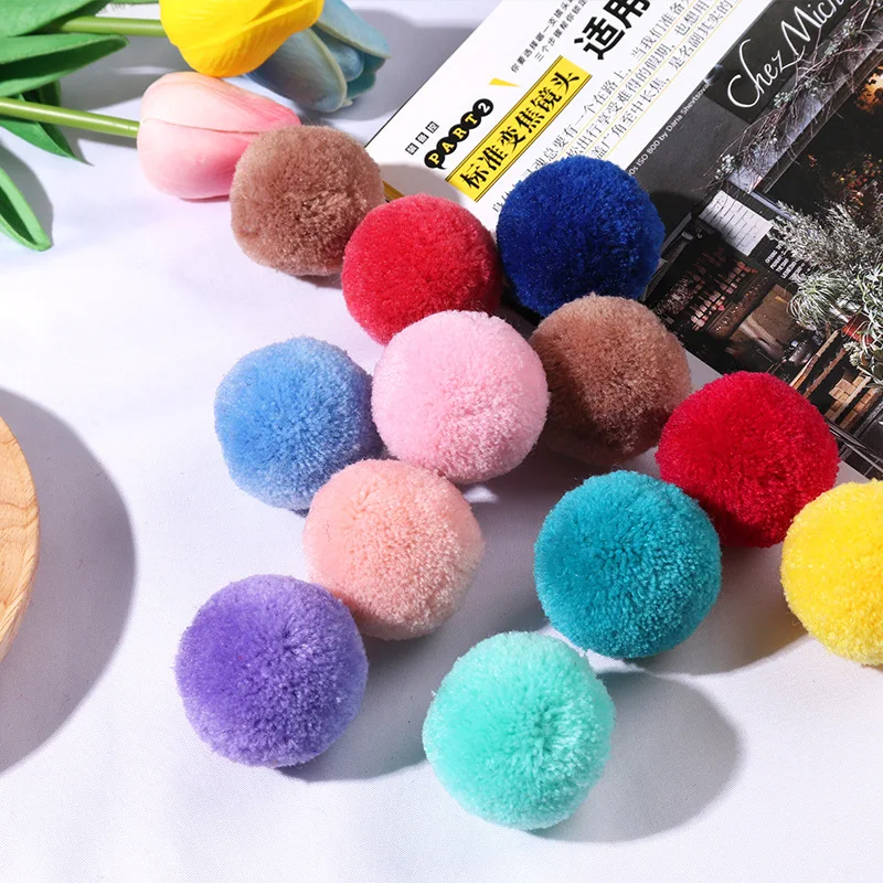 Mrq-18 Multi Color 3cm DIY Craft Making Assorted Pom Poms Hanging Hat Garment decorations