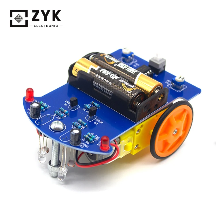  Интеллектуальная линия отслеживания ZYK Diy умный автомобильный комплект электронное Автомобильное устройство