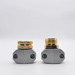 Garden Hose Repair Kit 3/4 Male and Female Solid Aluminum Alloy Mender Tap Connectors