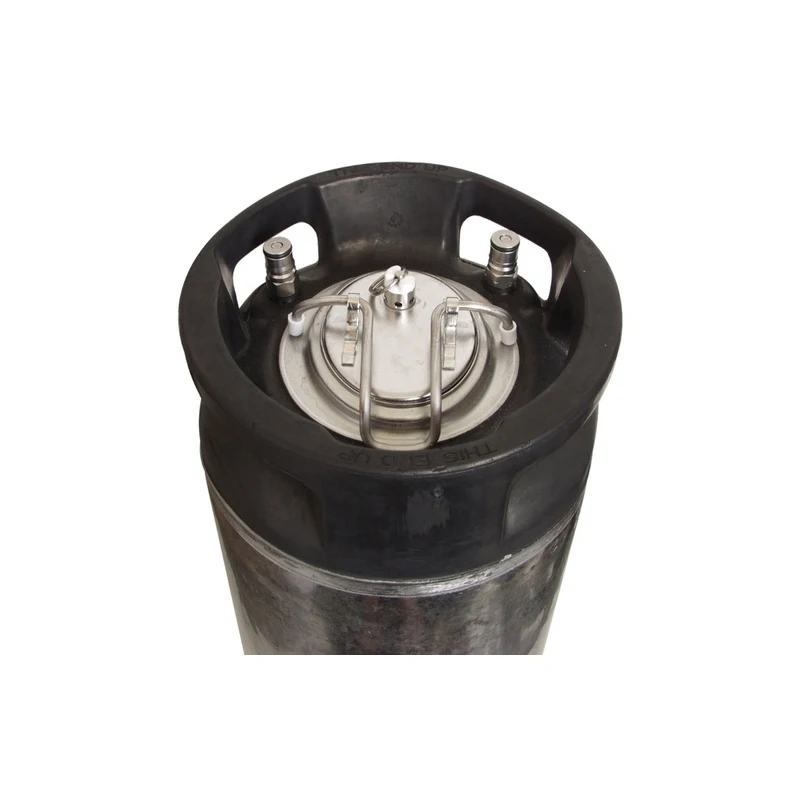 Used Stainless Steel 5 Gallon Ball Lock Kegs Cornelius Keg with Dual Rubber Handles Corny Keg for Home Brewing