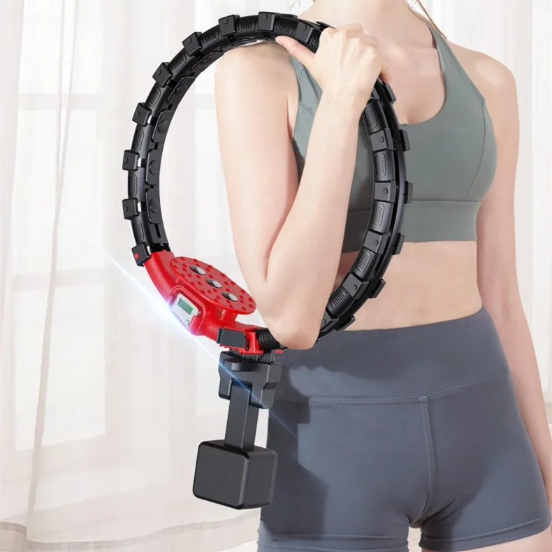 
Amazon Best Seller Weighted Exercise Fitness Adjustable Portable Magnetic Smart Hula Hoops for Women 