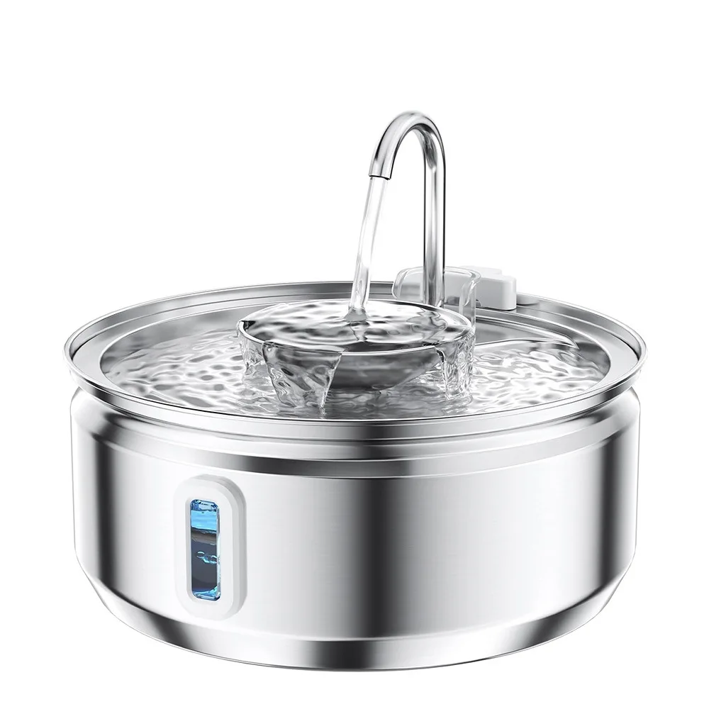 Cat Water Fountain 3.2L Upgraded Stainless Steel Pet Water Fountain for Cats Drinking Automatic Cat Water Bowl Dispenser