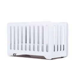 White Color  Co-sleeper Wooden Adjustable Multi Purpose Baby Cot Convertible Toddler Cradle Attached to Bed Baby Crib Furniture