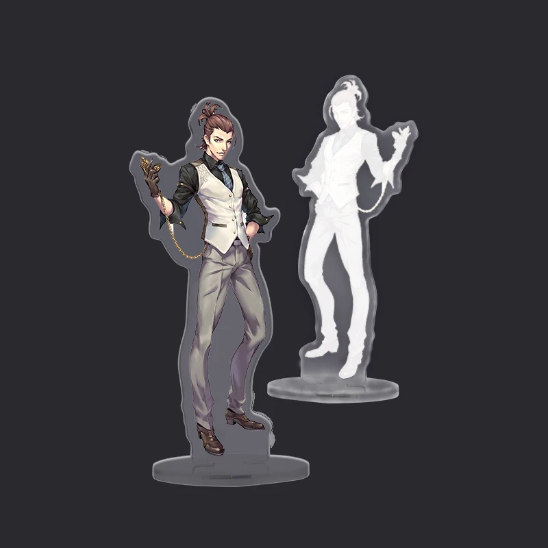 
VOGRACE cheap OEM custom cartoon anime acrylic standee wholesale plastic clear printed character stand keychain for sale 
