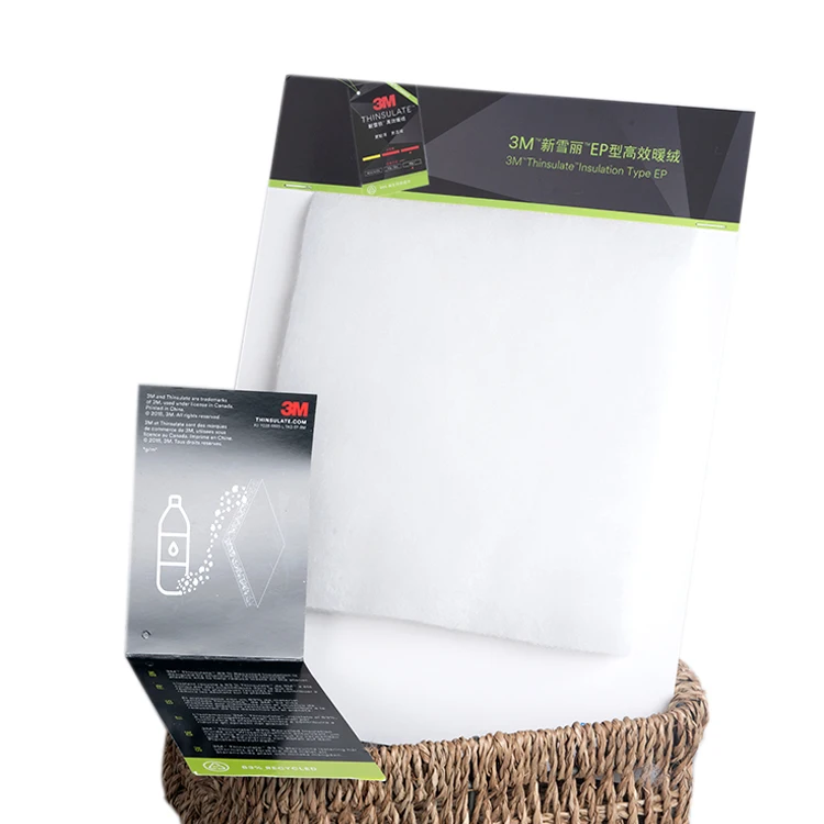 Type EP Factory OEM Winter Fibers Material Thin Insulating Padding 3M Thinsulate