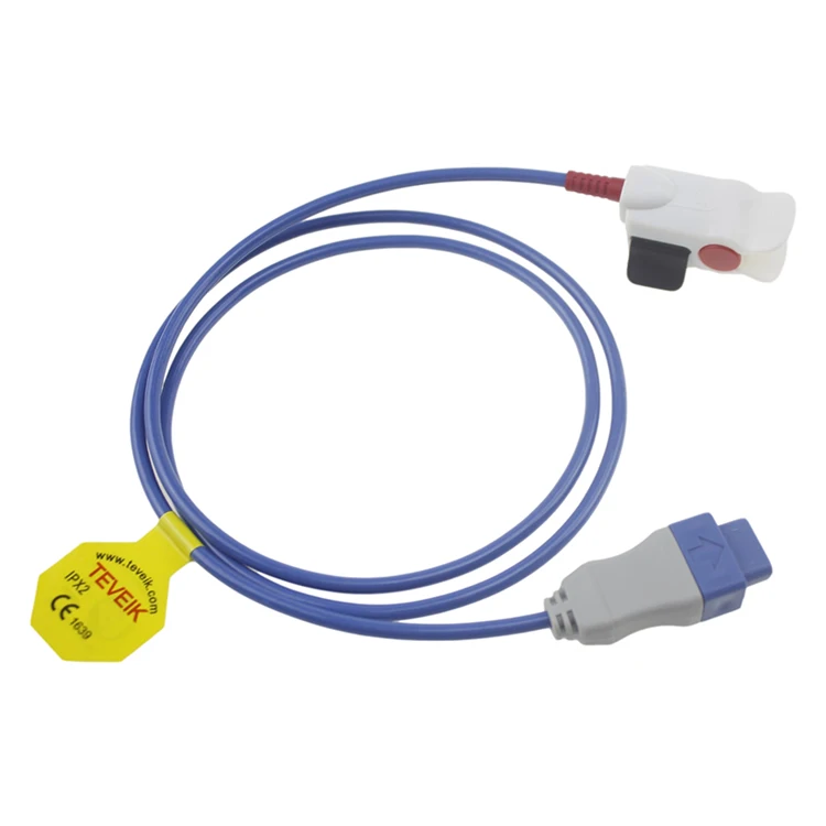 free sample adult finger clip reusable spo2 sensor cable oxygen probe for GE TS 9pin