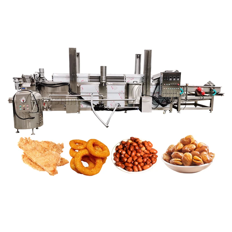 100kg/h Double tanks industrial potato frying machine deep fryer for restaurant