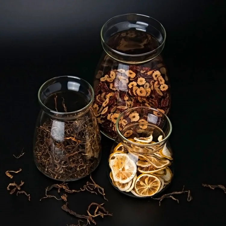 700ml 1100ml 1600ml fruit coffee tea set honey big pot food storage bottle jar glass jar container