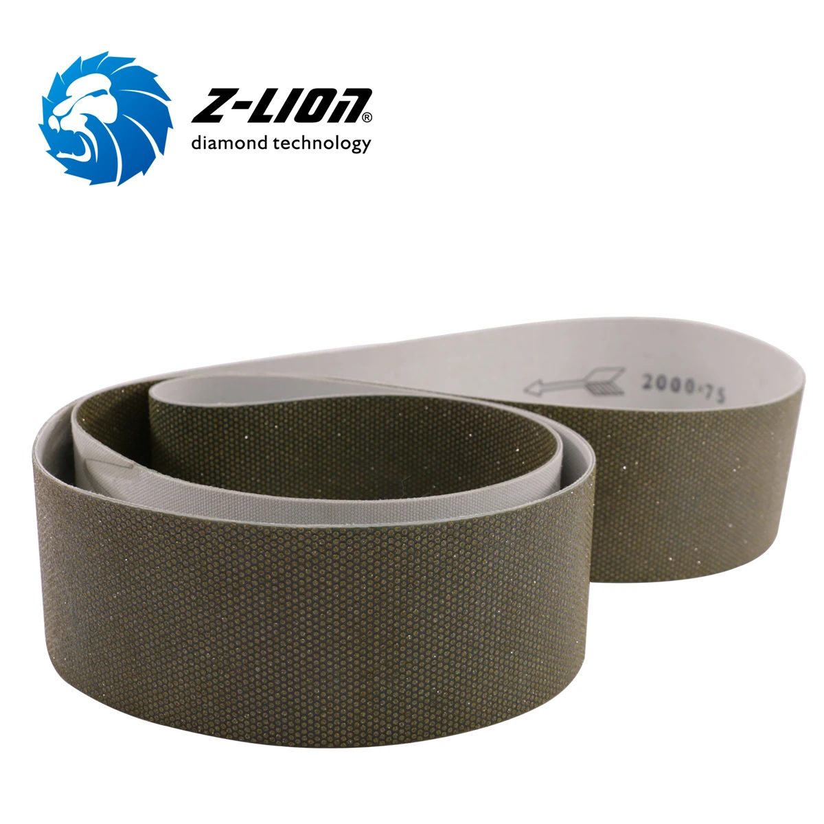 Z lion diamond electroplated glass sanding belts for wide belt sander
