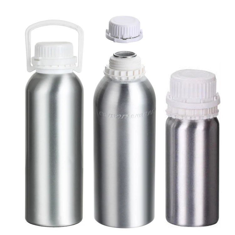 Lightweight Hair Oil  Bottle Packaging 250ml Empty Aluminum Oil Bottles Recyclable Cosmetic Bottle With Anti Theft Cover