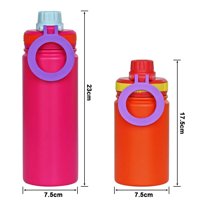 Topnovo Custom 24oz 32oz Round Mouth Stainless Steel Thermos Flask Vacuum Insulation Water Bottle with Phone Holder Magnet