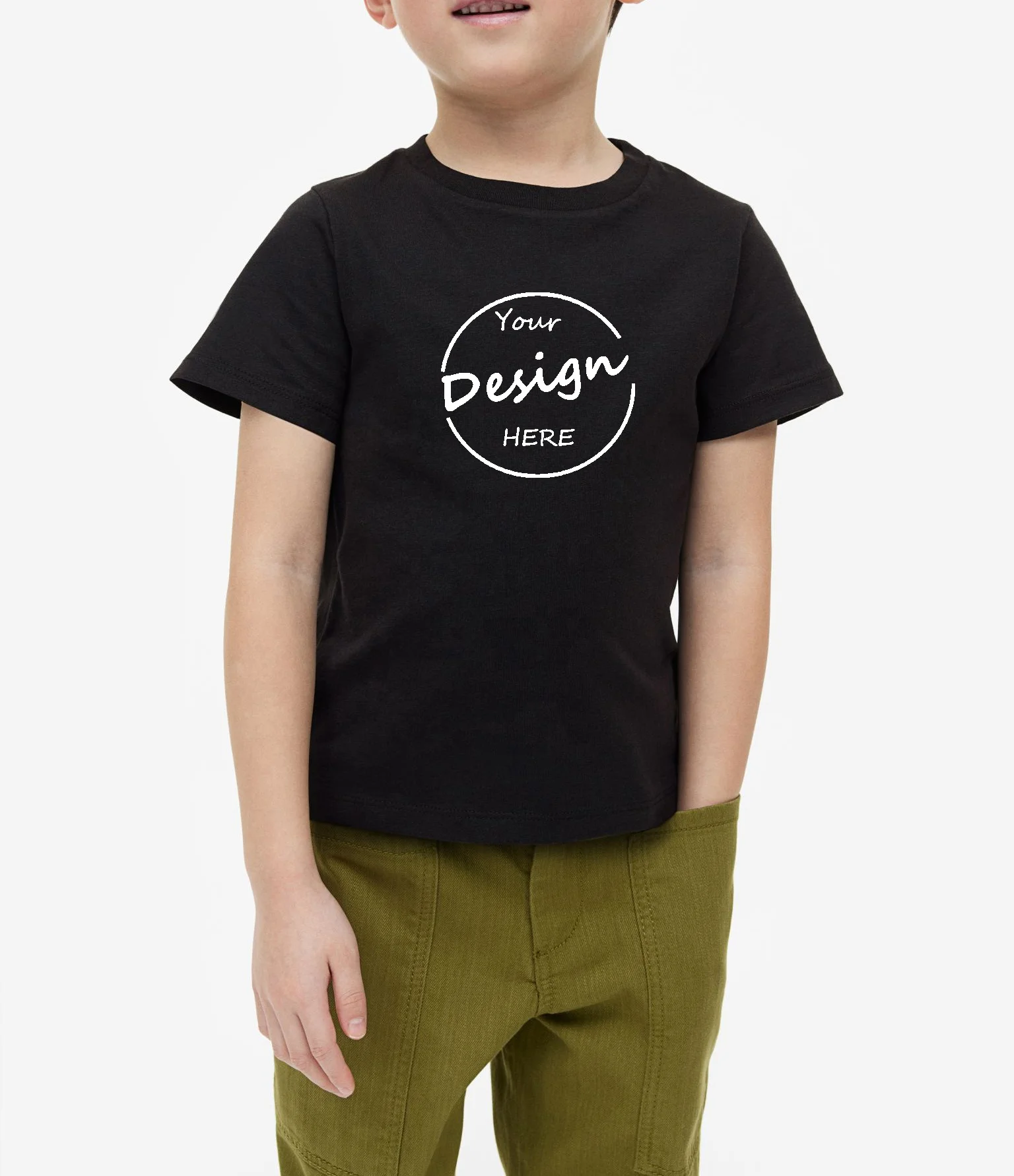 Kids Plain breathable tshirt Tops for Child Boys Girls Baby Toddler Solid Color Cotton Clothes White Black kids plain t shirts