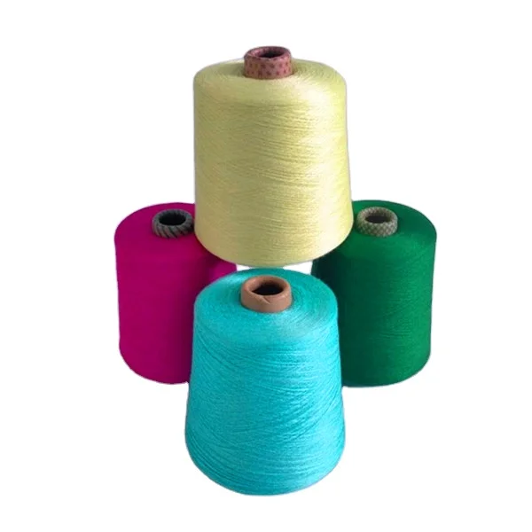 Оптовая продажа с завода, 100% цветная вискозная пряжа без примесей в Китае
