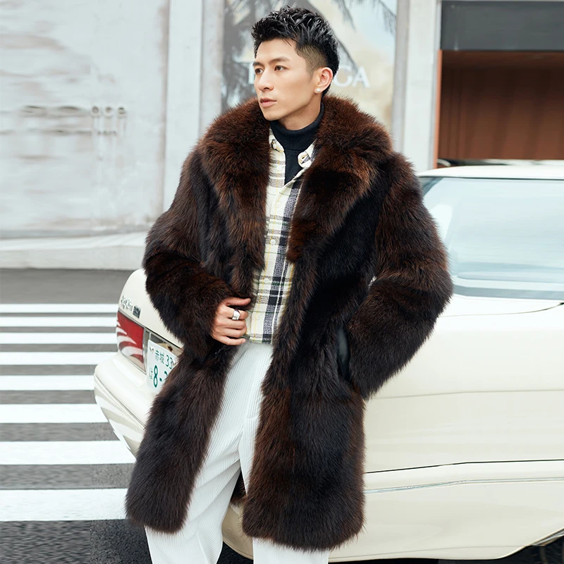 Мужская мода пальто пользовательские куртка из искусственной кожи для мужчин Slim fit в готическом стиле панк байкерском на молнии с меховым воротником ретро-стиле; Верхняя одежда;