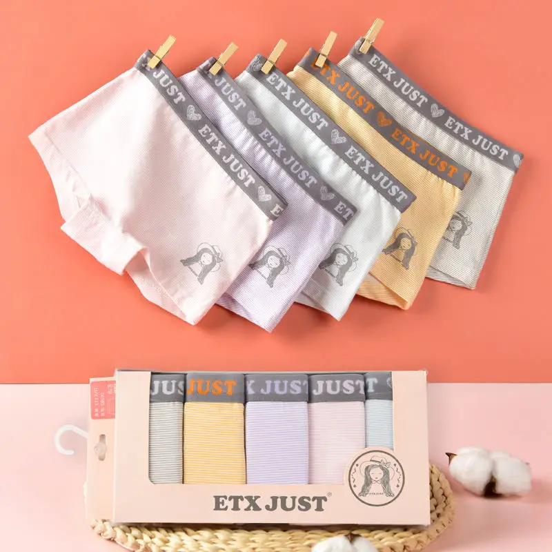 Kids boxers ages 2-16 high quality young teen girls preteen underwear fast shipping in stock