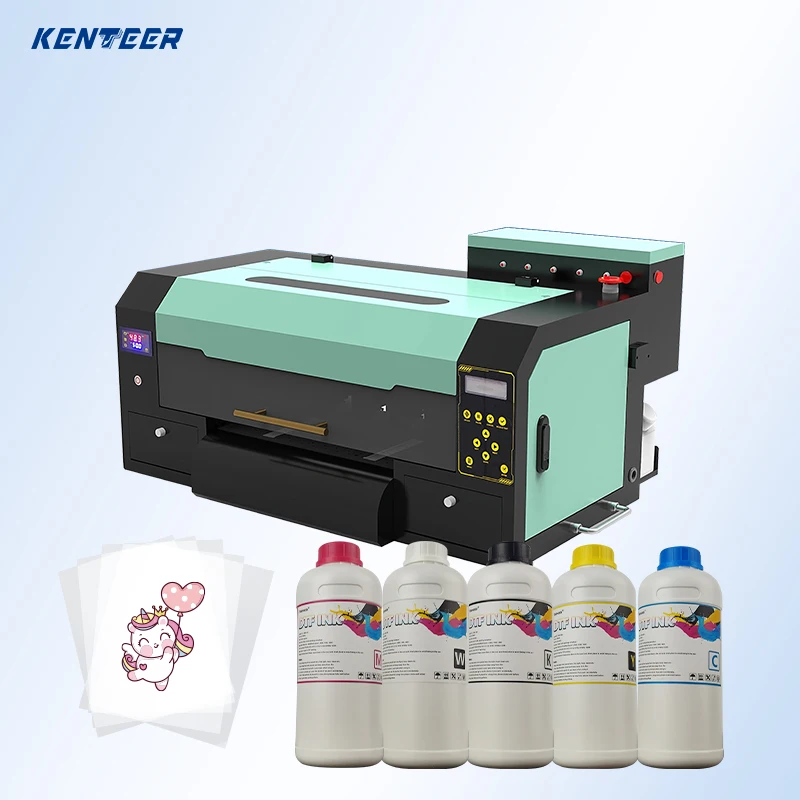 Hot sale small desktop a3 dtf printers for t-shirt printing i3200 dtf printer a3 with shaker all in one
