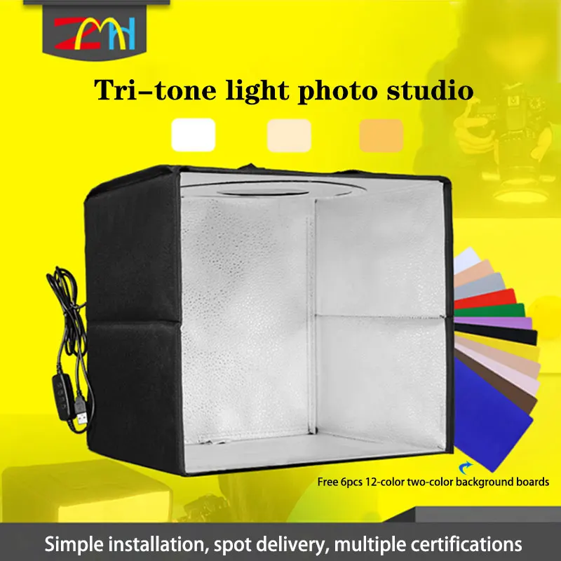 Factory Hot Sale Portable Foldable Photo Light Studio Box 40 CM Professional Shooting Tent Kit for Small Items