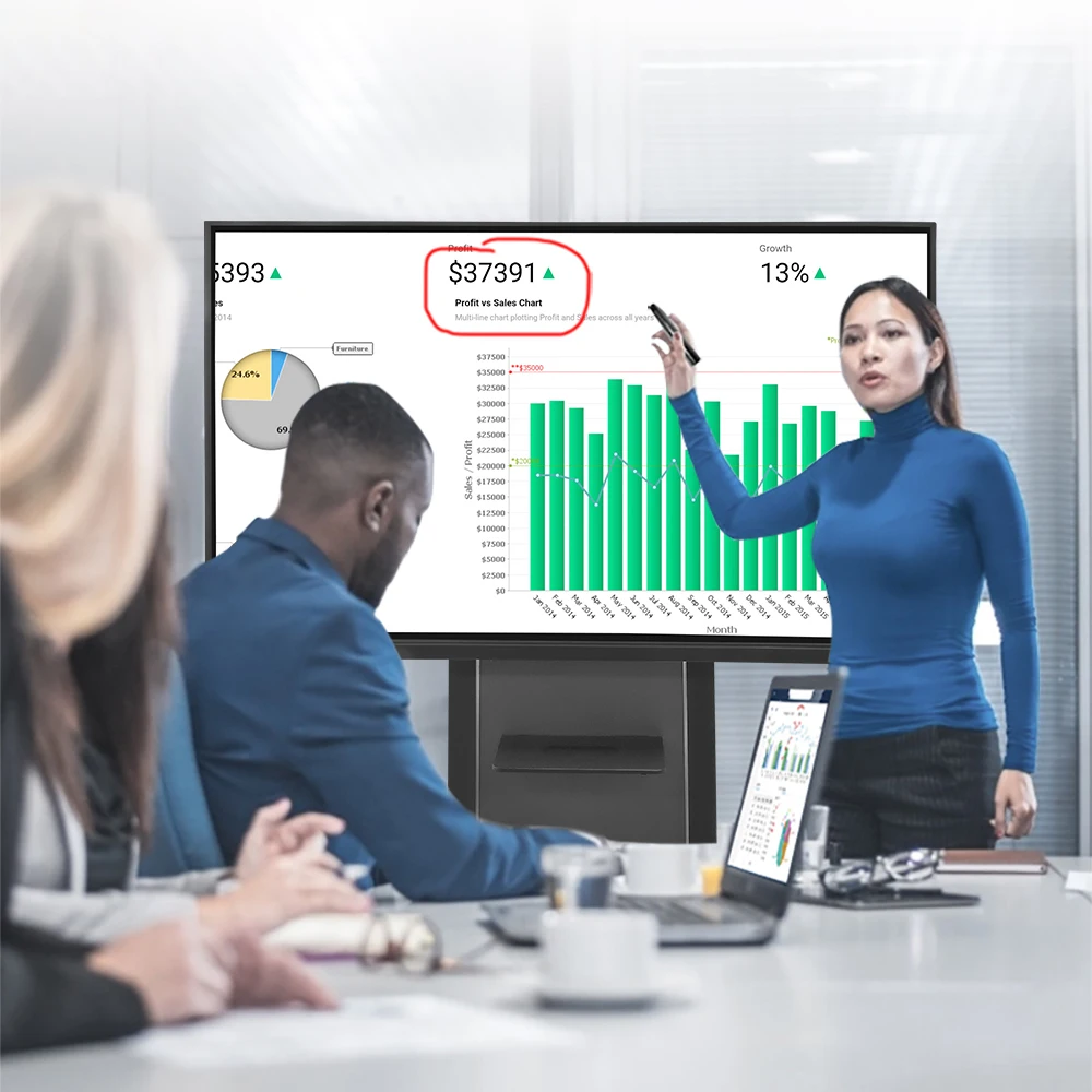 20/40 points touch screen 75 inch wall mounted floor stand smart interactive whiteboard interactive flat panel for education