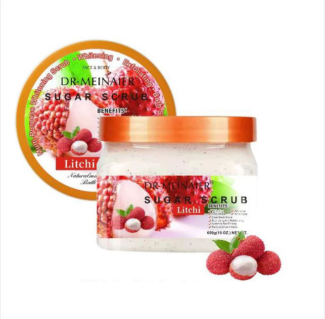 New Natural Vitamin Sugar Scrub Face and Body Skin care Bath Salt Deep Clean Hydrating Aroma Whitening Scrub