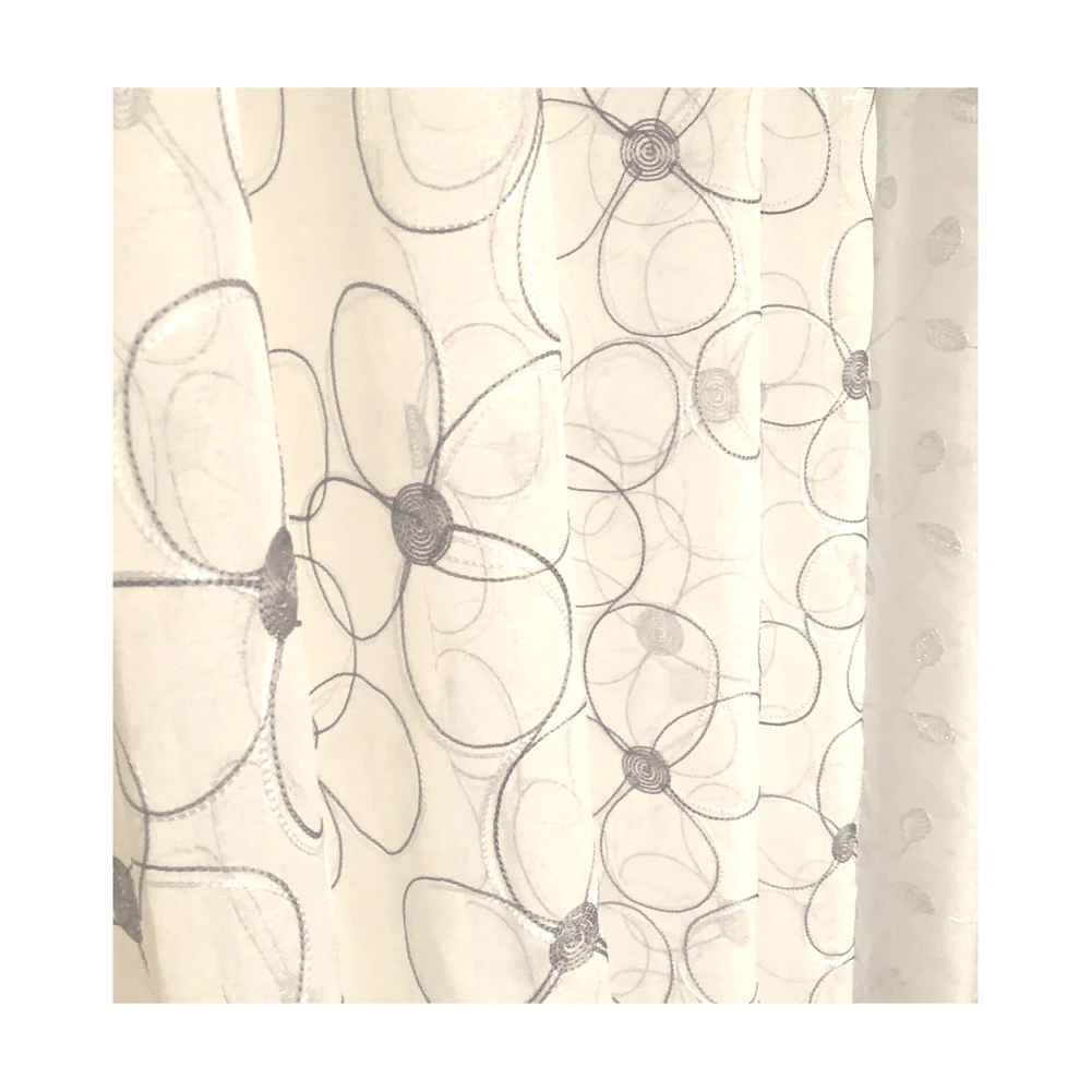 Design Curtain Eco-friendly China Direct Manufacturer Hot Sale Embroidered Tulle Net Home Fashion Curtains