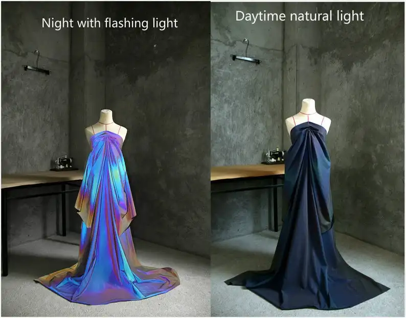 Reflective fabric dress