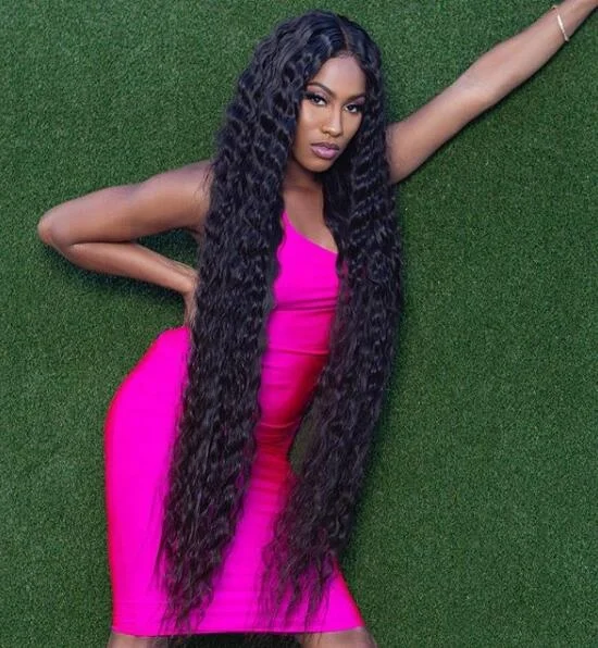 
Hot Beauty Hair Raw Hair 32-40inch Deep Wave Peruvian Deep Curly With Cheap Price 