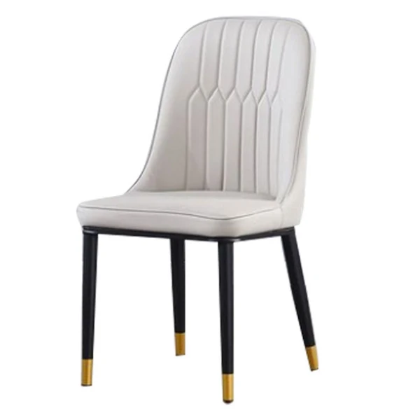Home Living Room Restaurant Silla Pu/leather Dining Chair With Metal Leg
