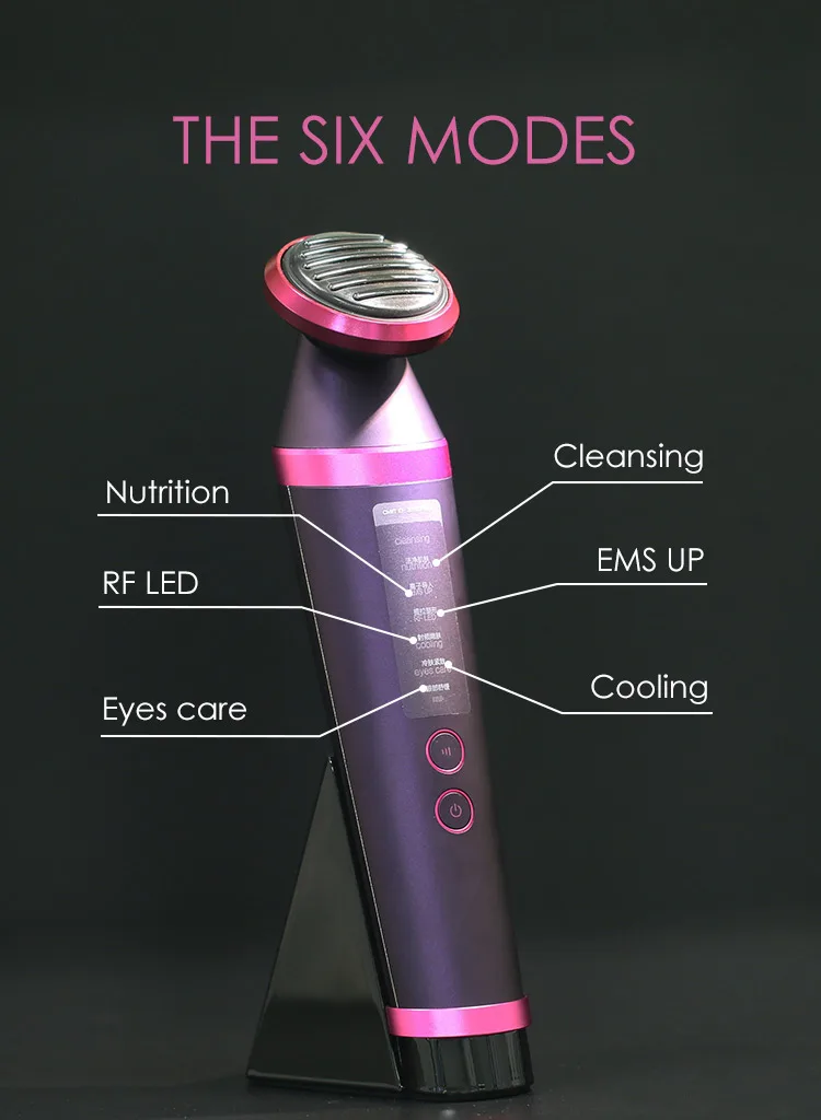 Machine For Facial lift 7 In 1 Ems Face Lifting Led Light Therapy Skin Rejuvenation Massager RF Beauty Device Facial Machine