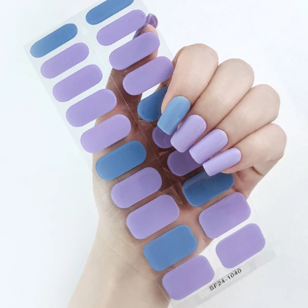 luxury Gel Nail Polish wraps  Stickers Long Lasting Easy To Apply DIY Nail Art Decals Works with Any Semi Cured Gel Nail Strips