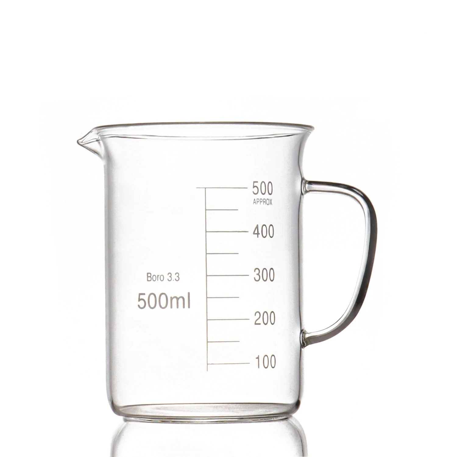 Дизайнерский термостойкий Градуированный стеклянный мерный стакан лабораторный стеклянный стакан