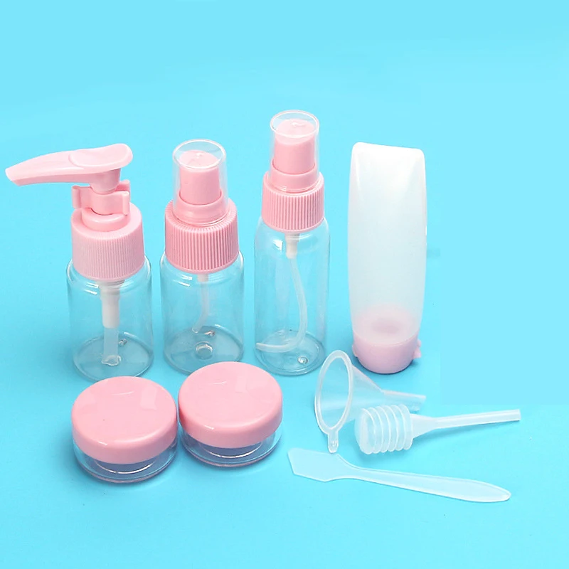 2021 Popular Mini Travel Bottle Set For Cosmetic Packaging Plastic Container Kit
