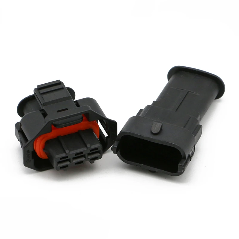 3 Pin Auto MAP Sensor Connector Common Rail Diesel Injection Pump Socket Pressure Crankshaft Position Sensor Plug