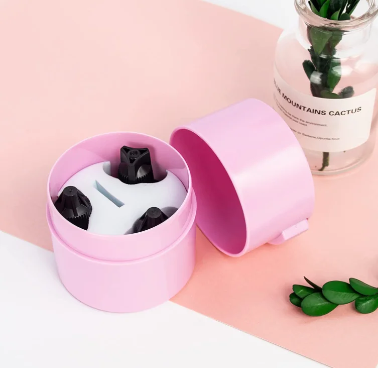 Private Label Matte Pink Black White Empty Glue Stick Container Eye Lash Glue Storage