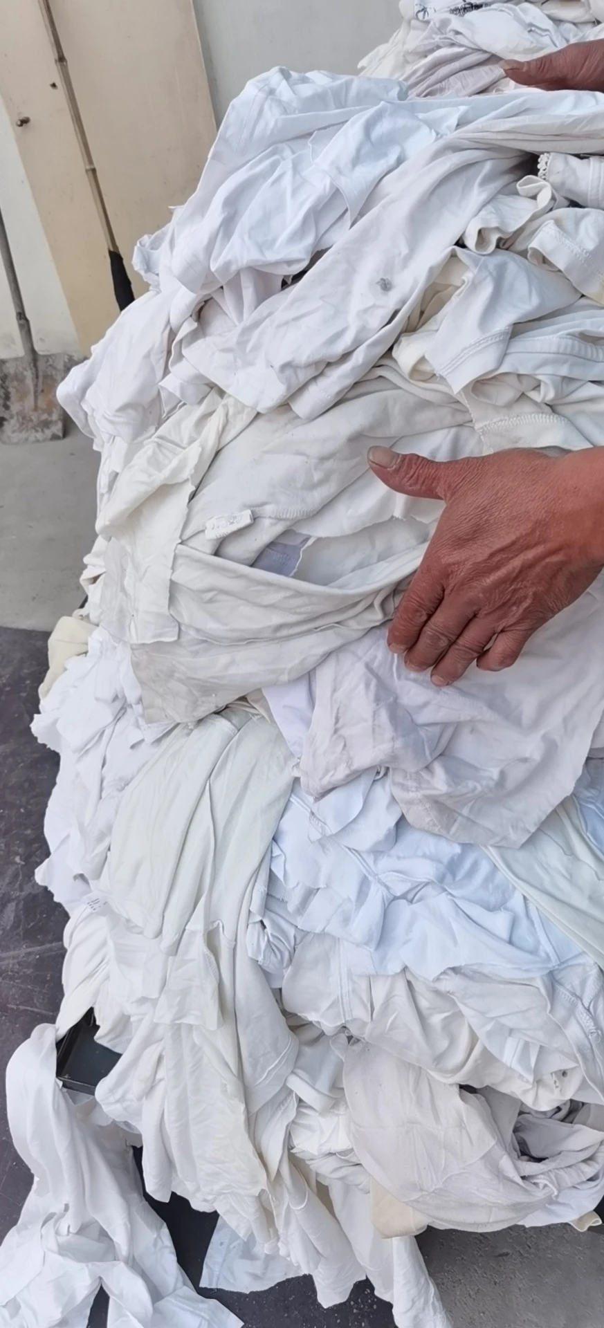 Белые хлопковые тряпки, белые переработанные тряпки, белая Очищающая тряпка для океана