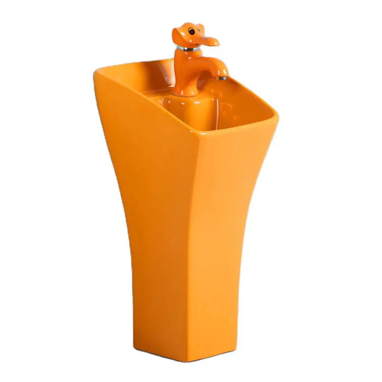 Chaozhou factory WC room wash basin standing  design child design hand wash basin