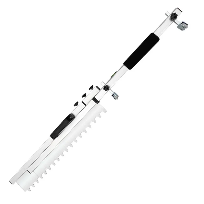 
800mm Folding Cement Self Leveling Gear Rake Hot Stainless Steel Notched Squeegee with Slideway Gear Rake 