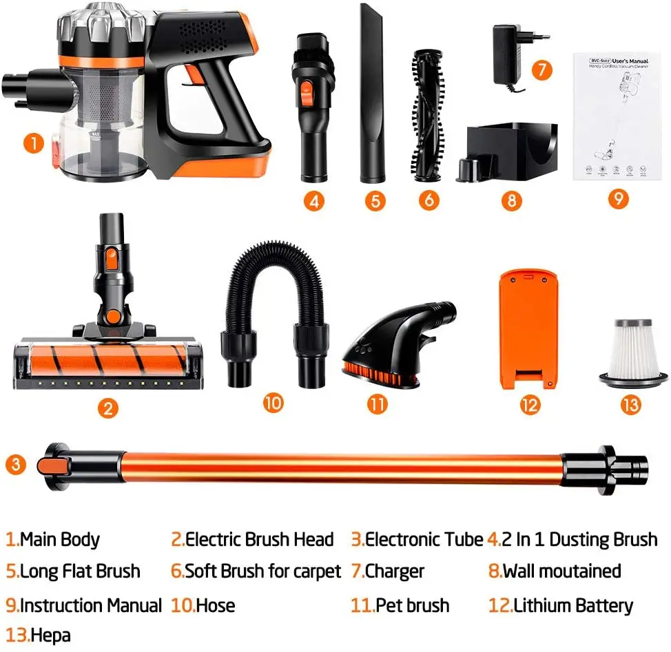2 in 1staubsauger Bagless cyclone battery powered cordless hand rechargeable floor vacuum cleaner vacuum and carpet cleaner