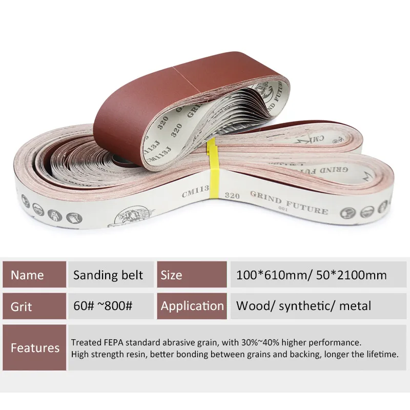 250x 750 Sandpaper Belt 120 Flexible Abrasive Emery, Polishing Abrasive Tools Accessories