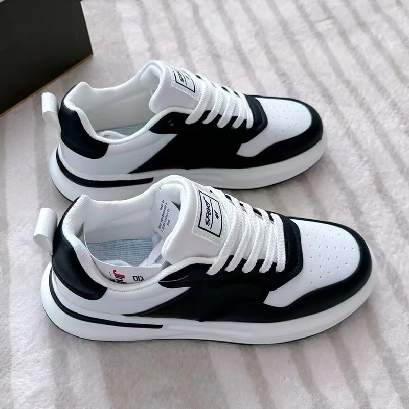 Good quality comfortable lightweight casual walking tennis zapatos deportivos white leather sneakers mens sports shoes