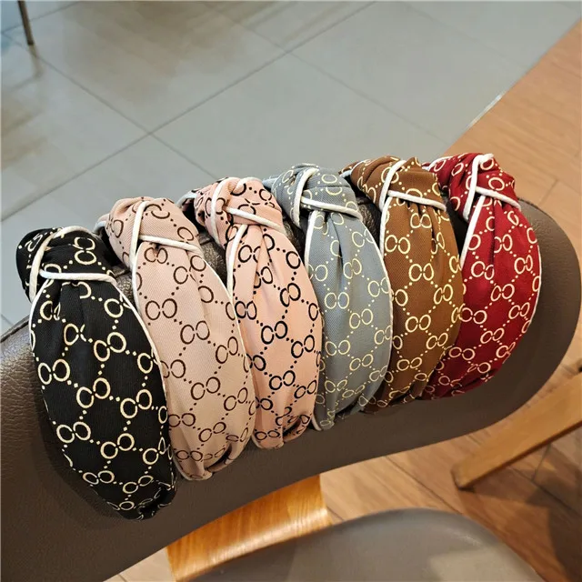 Factory Customization Wholesale Hairband Designer Hair Accessories Fabric Knotted Headband