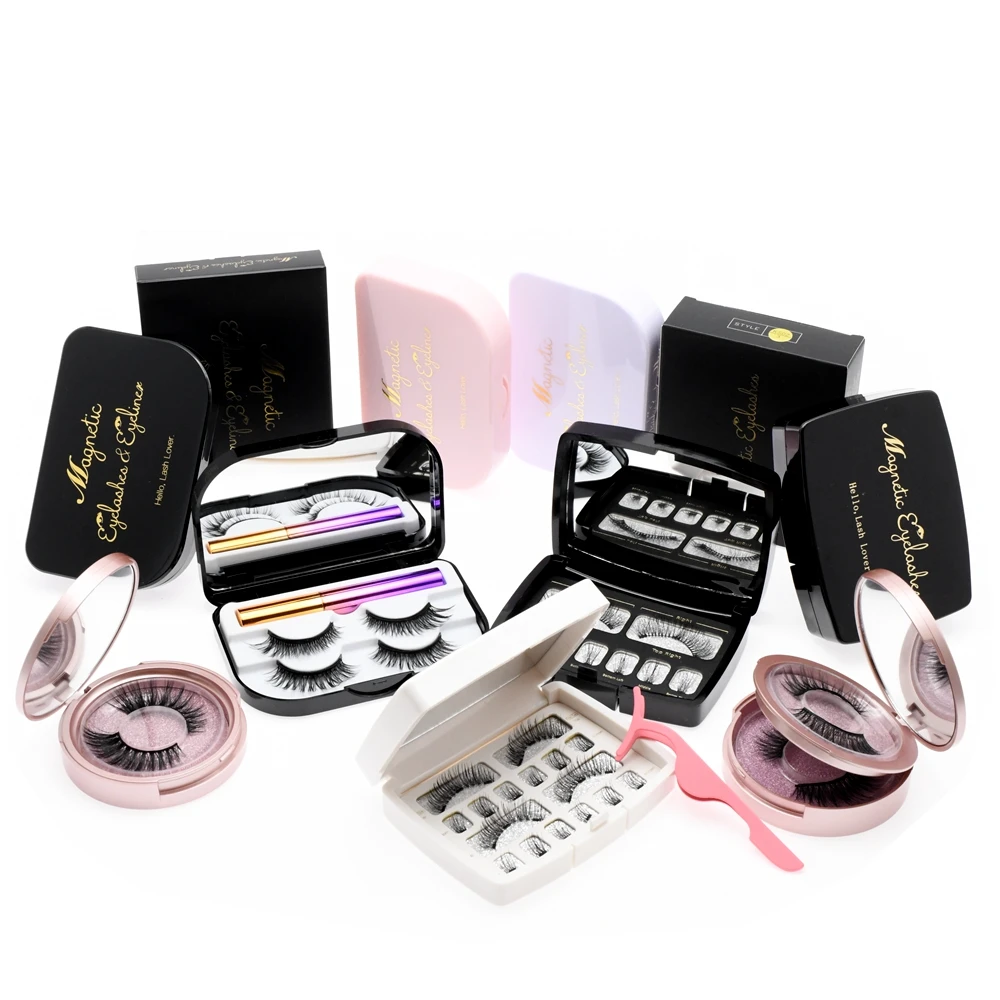 high quality magnetic eyelashes mink lash magnetic tool magnet eyelash ks01 magnetic eyelashes trade pestaas magnetic 5 imanes