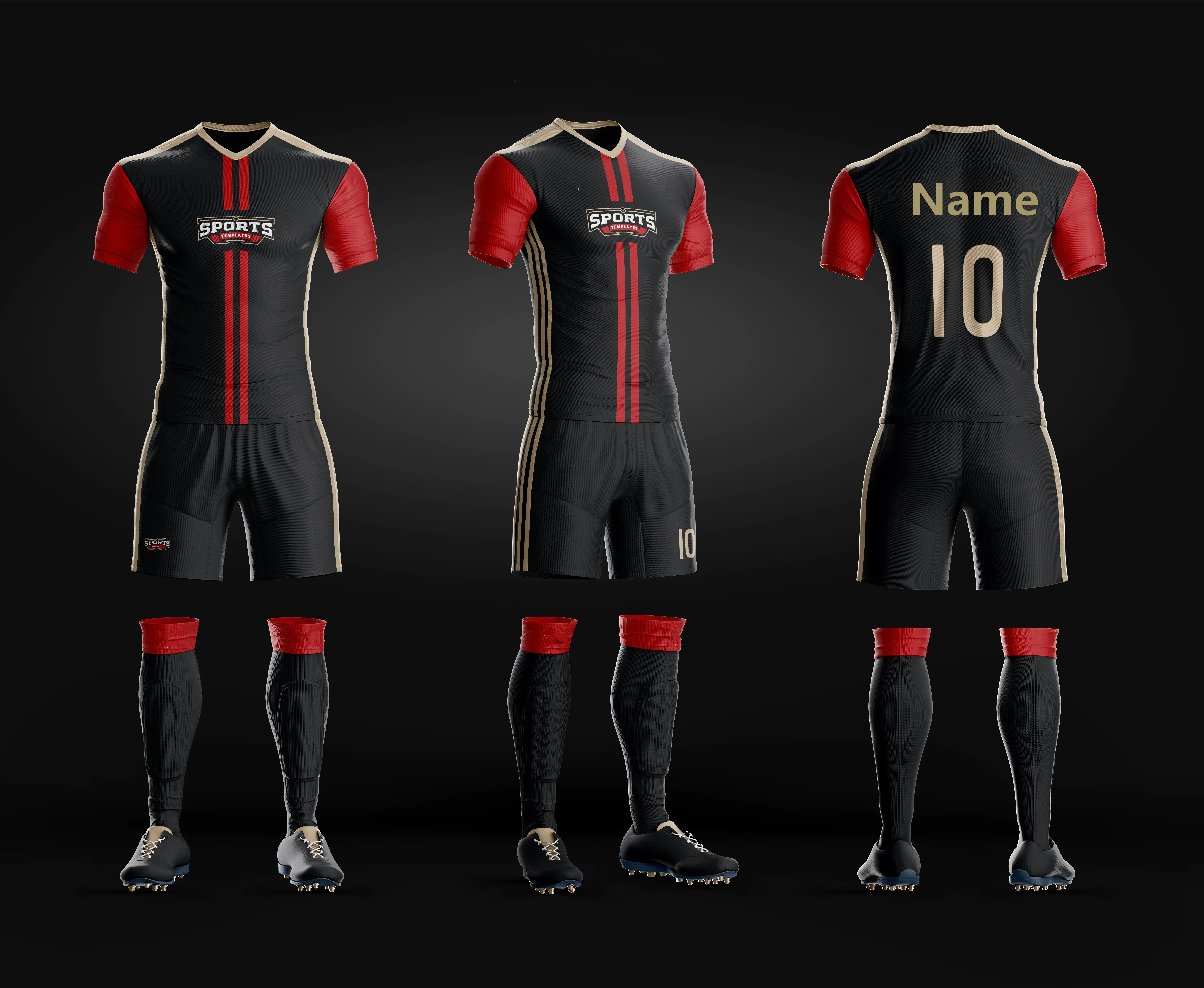 Full Sublimation Thai Quality Soccer Jersey Custom Club Soccer Uniform  Football Jerseys Soccer Wear Teams Kits